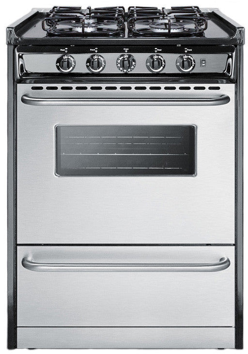 Gas Range Sealed Burner - Standard Plus - Stainless - Flush