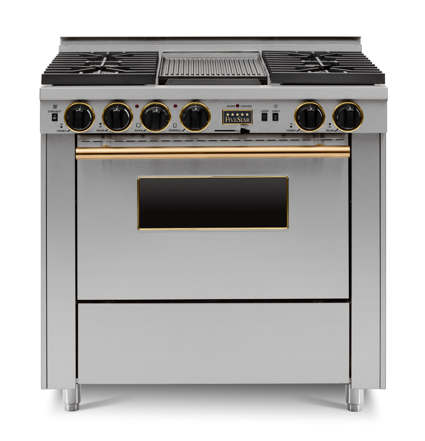 36” Dual-Fuel Self-Cleaning Convection Range - Sealed Burners