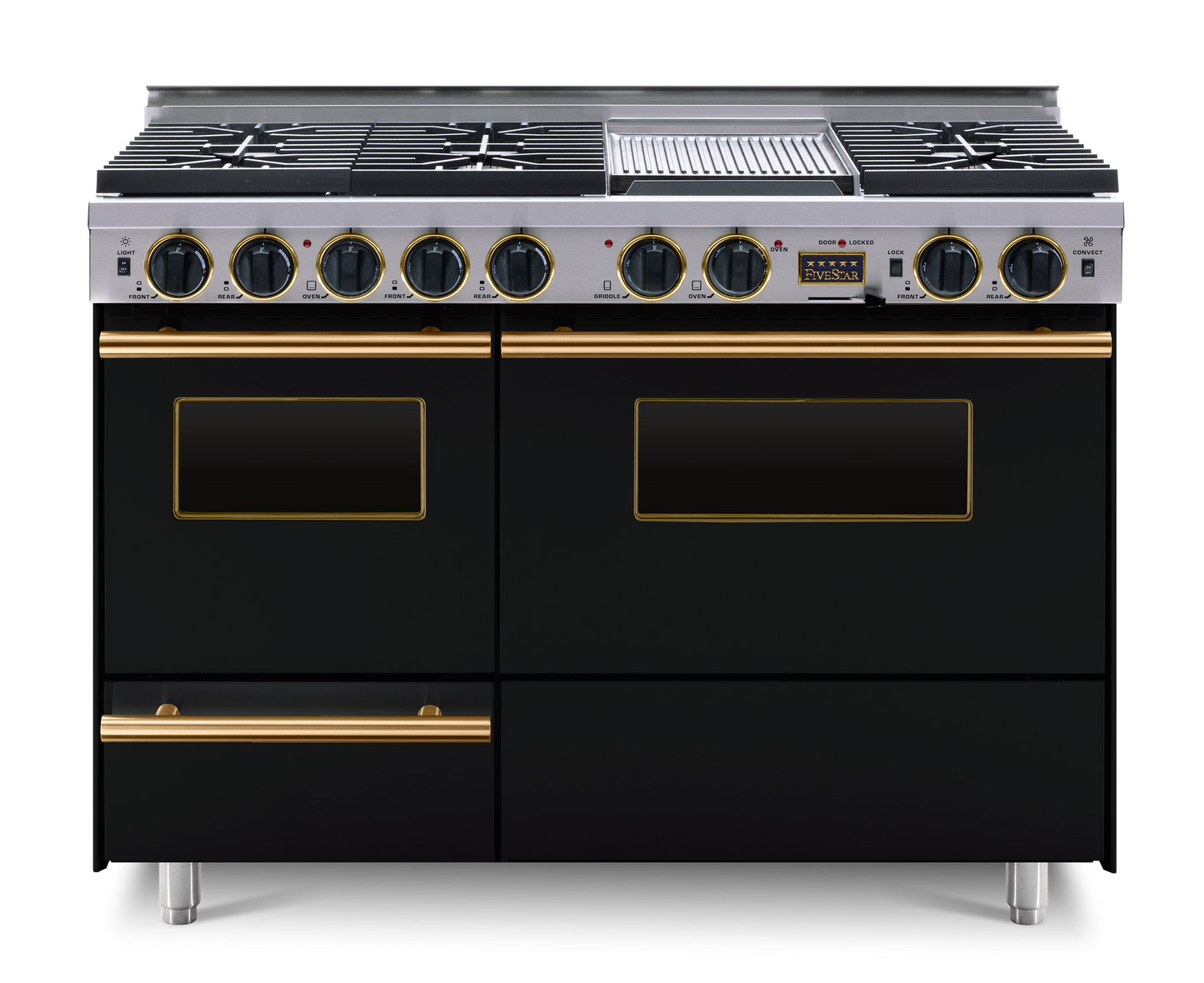 48” True Dual-Fuel Self-Cleaning Convection Range with Sealed Burners