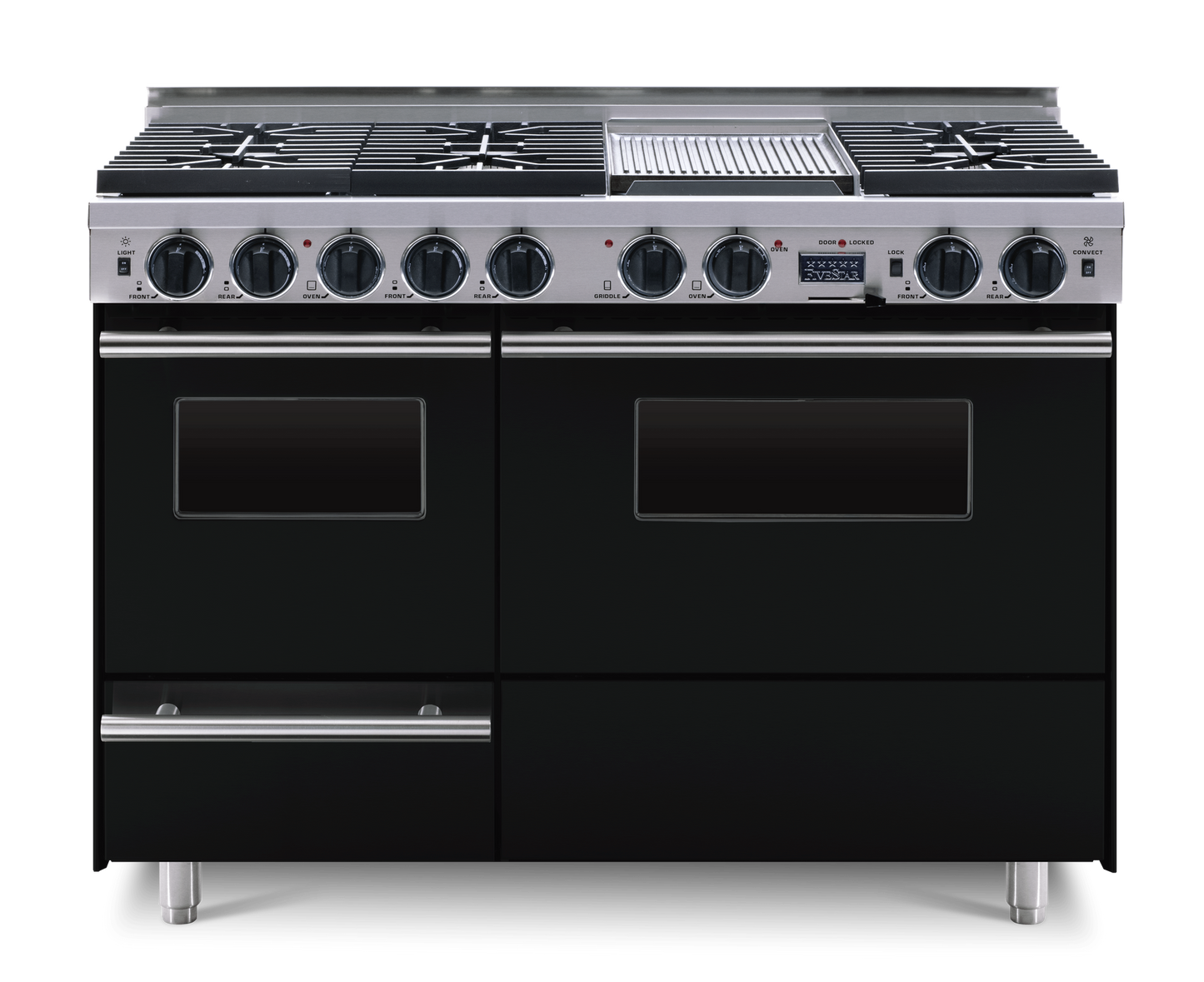48” LP Gas True Dual-Fuel Self-Cleaning Convection Range - Sealed Burners