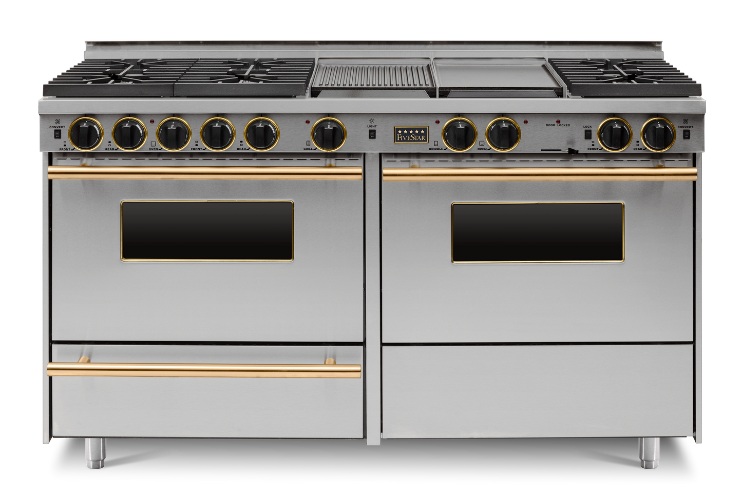 60" LP Gas True Dual-Fuel Self-Cleaning Convection Range - Sealed Burners