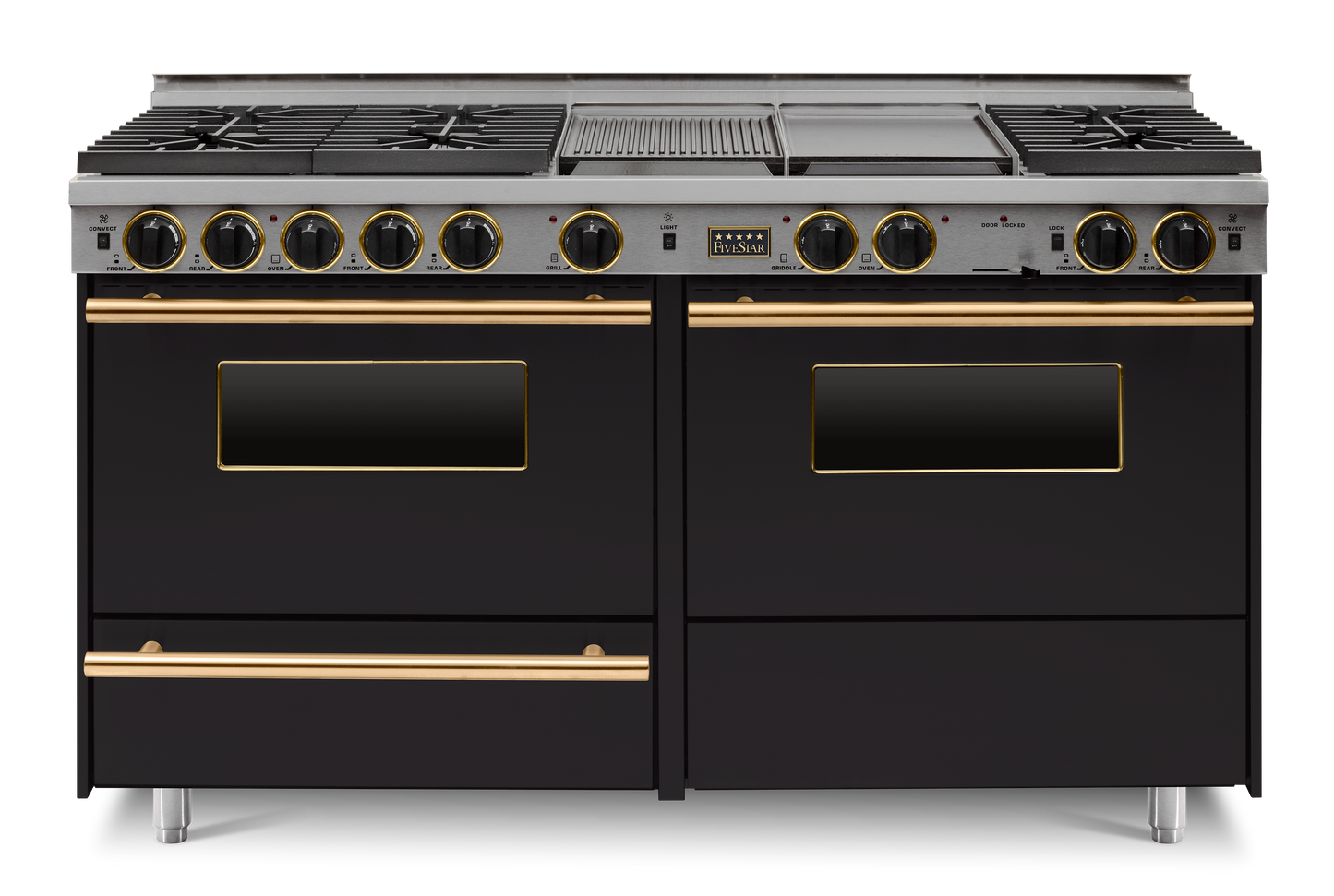 60" LP Gas True Dual-Fuel Self-Cleaning Convection Range - Sealed Burners