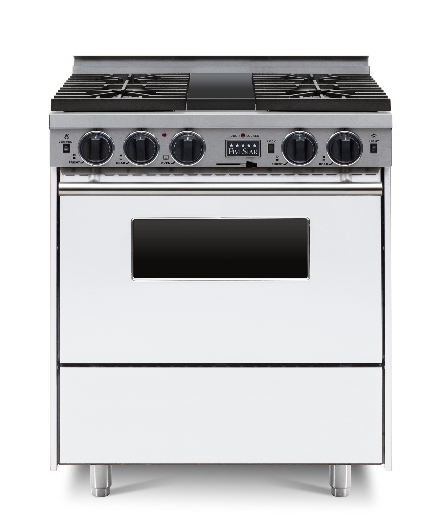 30” Dual-Fuel Self-Cleaning Convection Range - Sealed Burners