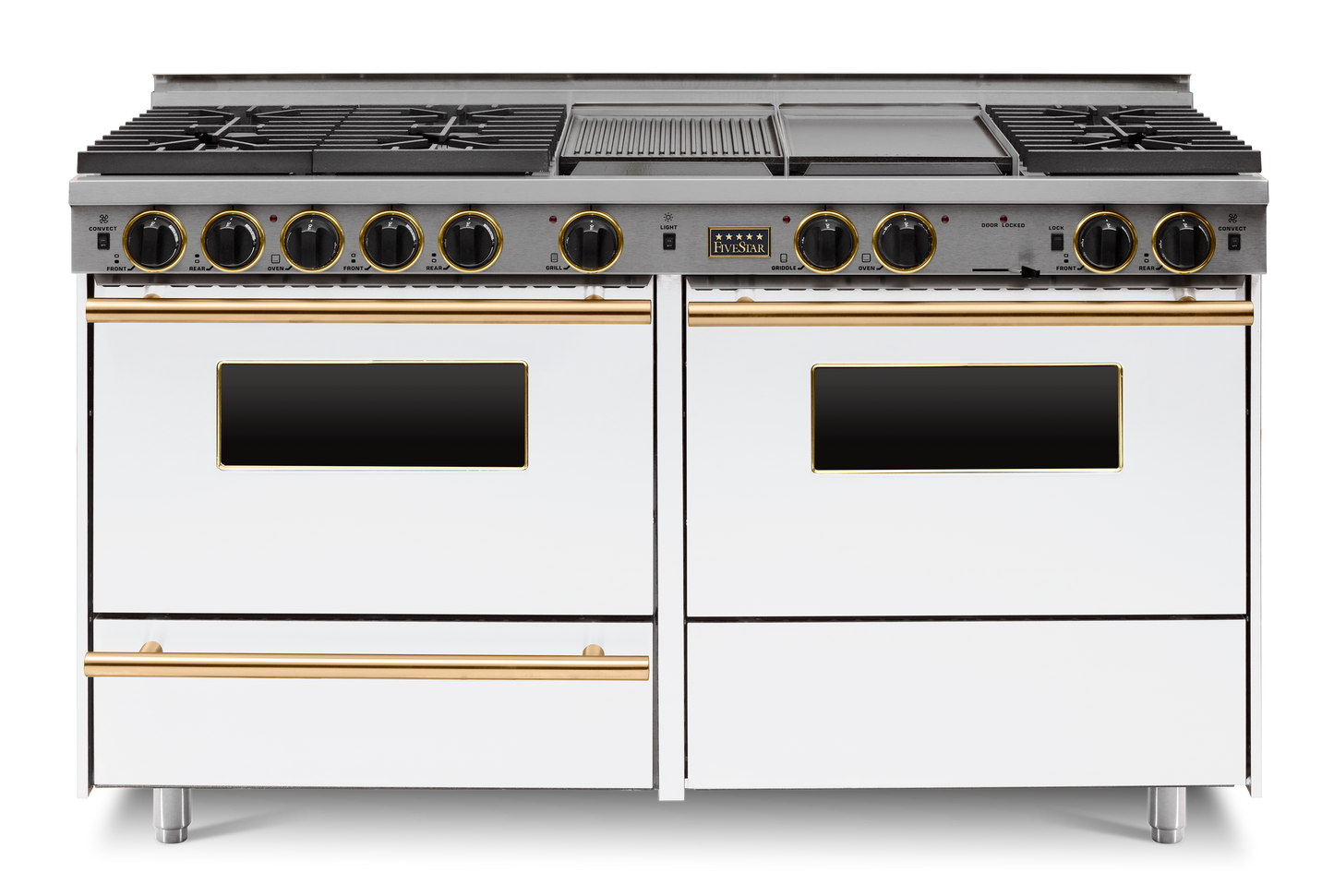 60" True Dual-Fuel Self-Cleaning Convection Range - Sealed Burners