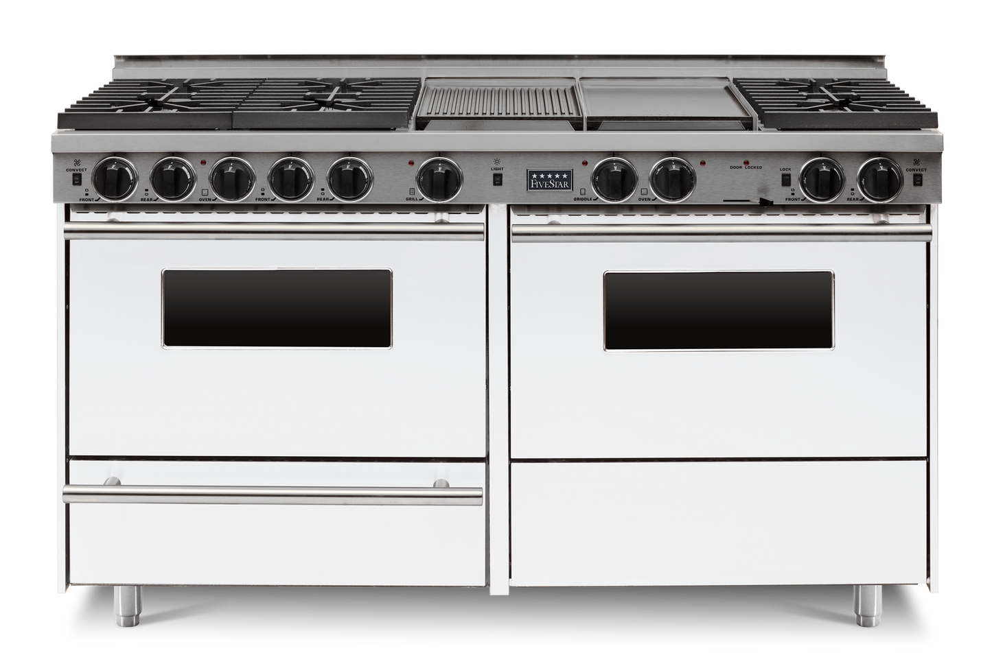 60" True Dual-Fuel Self-Cleaning Convection Range - Sealed Burners