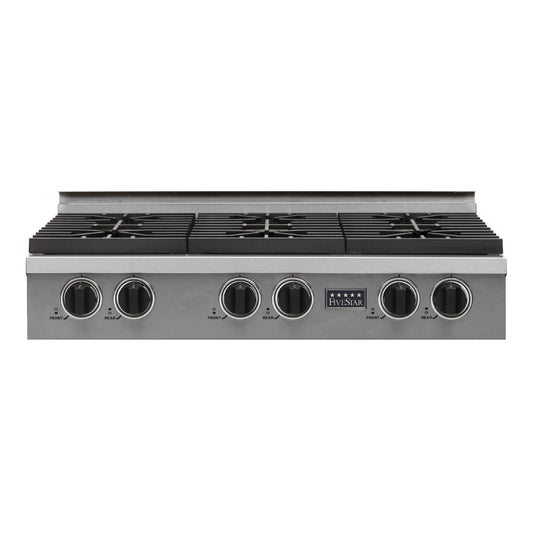 36" Six Burner Gas Cooktops - Sealed Burners