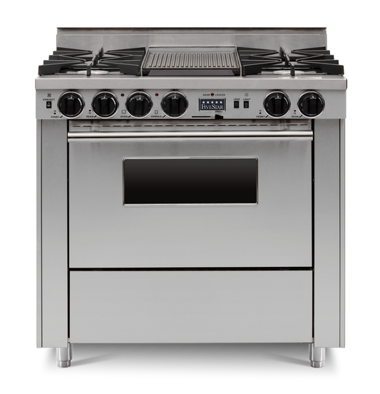 36” Dual-Fuel Self-Cleaning Convection Range - Open Burners