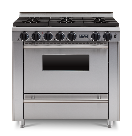 36” All-Gas Six Burner Range - Sealed Burners