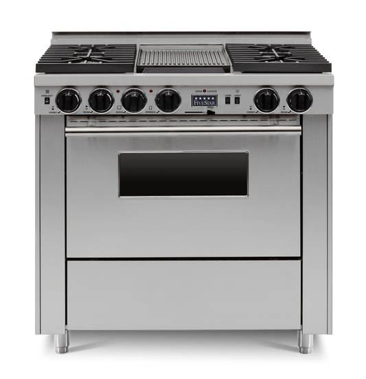 36” Dual-Fuel Self-Cleaning Convection Range - Sealed Burners