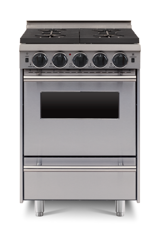 24” LP All-Gas Convection Range - Open Burners