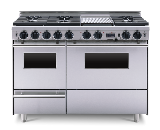 48” True Dual-Fuel Self-Cleaning Convection Range with Sealed Burners